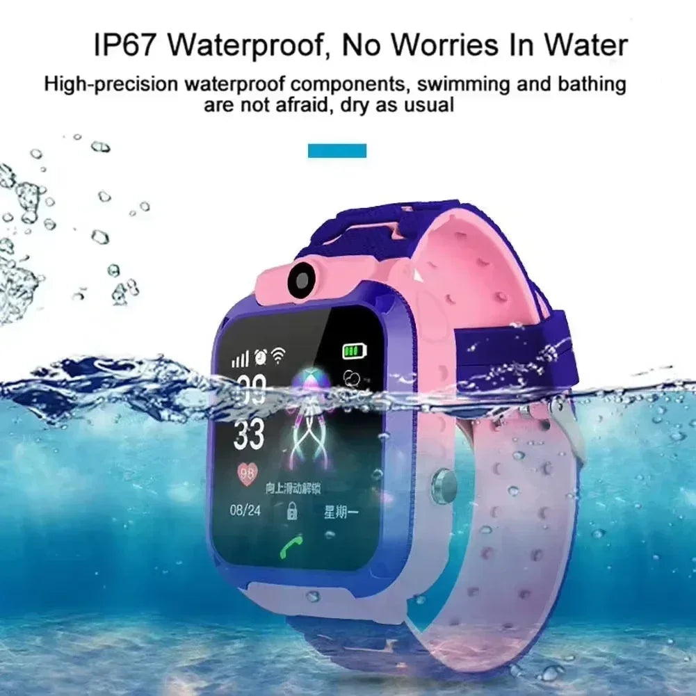 2027 New 5G Kids Smart Watch GPS Location Sim Card Call SOS Camera Waterproof Child Watch for Boys Girls Present Gift